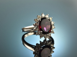 Feinste Qualit&auml;t! Klassisch eleganter Ring Rhodolith...