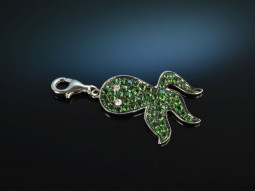Little Octopus! Pretty charm pendant tsavorites diamonds...