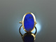 Hamburg around 1965! Beautiful classic coat of arms seal ring lapis lazuli gold 585