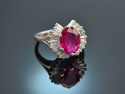 Dusseldorf around 1970! Finest Burma Ruby Ring with...