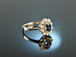 Around 1995! Classic Sapphire Brilliant Ring 0.3 ct White...