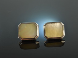 Around 1965! Classic cufflinks with mother of pearl silver 835