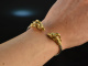 England around 1970! Chic ram head bangle silver 925 gold plated