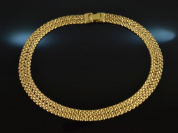 Around 1980! Chic vintage necklace chain silver 925 gold...