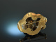 Around 1850! Beautiful Biedermeier flowers brooch gold 585