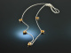 Sunny Drops! Pretty Citrine Drop Necklace White Gold 750