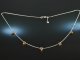 Sunny Drops! Pretty Citrine Drop Necklace White Gold 750