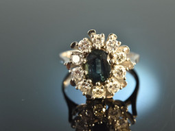 Around 1980! Large Classic Sapphire Brilliant Ring 0.7 ct...