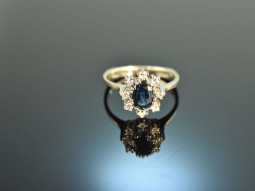 Around 1970! Classic Sapphire Brilliant Ring 0.32 ct...