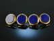 Around 1950! Classic cufflinks lapis lazuli gold 750