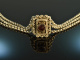 Austria around 1950! Fine Trachten Kropf chain silver 800 garnet