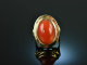 Around 1965! High quality coral ring gold 585