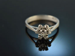 Um 1980! Klassischer Diamant Verlobungs Ring 0,36 ct...