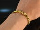 Around 1970! Classic tank bracelet silver 800 gold plated