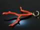 Boho Style! Chic coral branch pendant with chain silver 925 gold plated