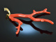 Boho Style! Chic coral branch pendant with chain silver 925 gold plated