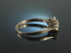 Circa 1975! Exquisite Trilogy Brilliant Ring 0.9 ct White Gold 750