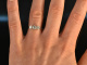 Um 1975! Exquisiter Trilogie Brillant Ring 0,9 ct Wei&szlig; Gold 750