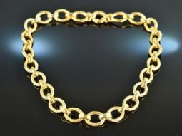 Around 1980! Chic statement necklace silver 925 gold plated
