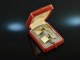 Munich around 1960! Classic cufflinks gold 585 with original case