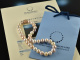 Shades of Rose! Large multicolor freshwater cultured pearls necklace silver rose gold plated