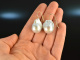 From our workshop! Large Baroque Cultured Pearl Drop Earrings Gold 585