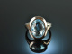 Swiss Blue! Beautiful ring with blue topaz white gold 750