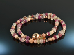 Ruby July! Fancy Armband Rubin Opal Rosenquarz Achat...