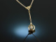 Around 1910! Fine Lavali&egrave;re necklace with diamonds gold 750