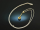 Around 1910! Fine Lavali&egrave;re necklace with diamonds gold 750