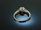 Vienna around 1920! Beautiful Old Cut Solitaire Diamond Ring 0.55 ct White Gold 585