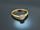 Fine sparkle! Beautiful diamond ring 0.25 ct gold 750