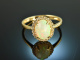 Feiner Schimmer! Opal Diamant Ring Gold 750