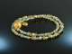 Golden Green! 2 reihiges Fancy Armband aus Amazonit Apatit Gr&uuml;nachat und Lemon Citrin aus Sterlingsilber 925 vergoldet