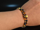 Starry Night! Fancy Armband 2-reihig Saphir Lapislazuli Citrin Sodalith Silber 925 vergoldet