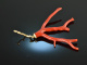 Boho Style! Chic coral branch pendant with chain silver 925 gold plated