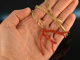 Boho Style! Chic coral branch pendant with chain silver 925 gold plated