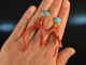 Boho Style! Chic branch coral earrings with turquoise silver 925 gold plated