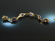 Around 1955! Pretty bracelet with amethysts gold 333