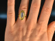 Around 1950! Beautiful vintage ring with moonstone gold 750