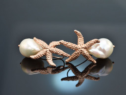 Big Sea Stars! Starfish earring breeding pearls drop...