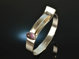 Finland around 1961! Kupittaan Kulta bangle with amethyst...