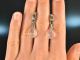 Around 2015! Precious Drop Earrings with Rose Quartz White Gold 750