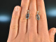 Noble blue! Earrings with Aquamarines and Diamonds White Gold 750