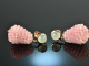 Pastel Rose! Drop earrings rose quartz light blue agate silver 925 rose gold plated