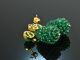 Fresh Green! Drop Earrings green agate green onyx silver 925 gold plated