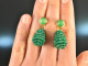 Fresh Green! Drop Earrings green agate green onyx silver 925 gold plated