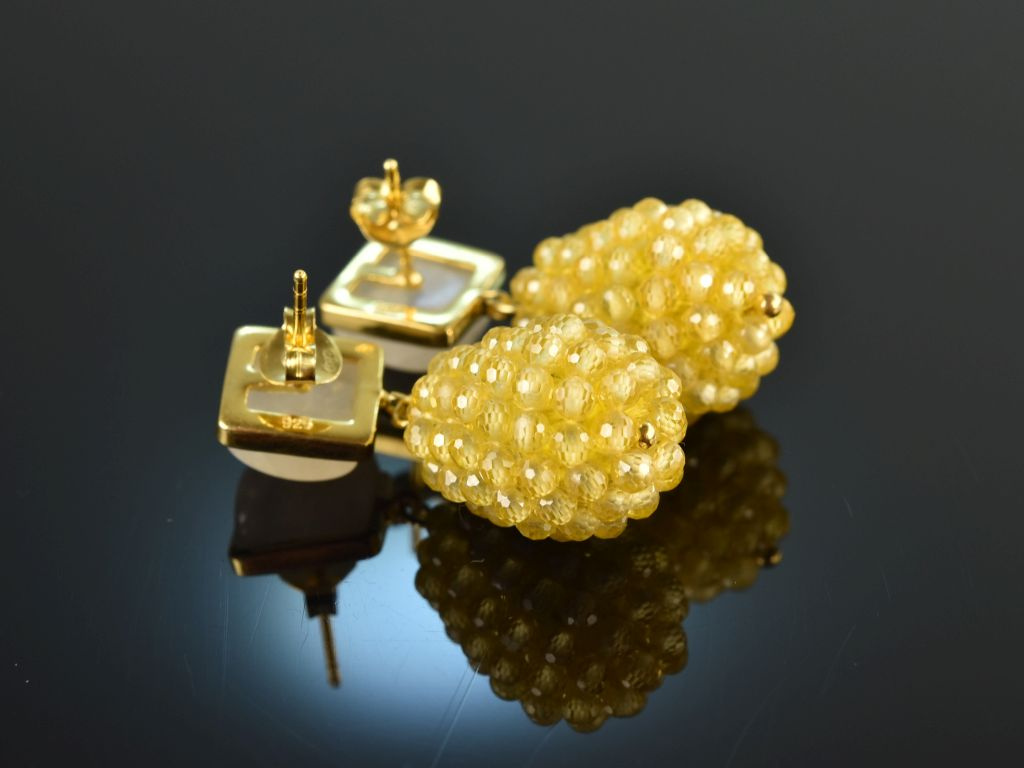 Peace Ohrringe mit Zirkonsteinen - gold oder silber * Aniti made for you