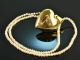 Around 1950! Heart locket pendant with delicate cultured pearl necklace silver gold plated