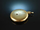 Austria around 1900! H&uuml;scher medallion pendant gold 585